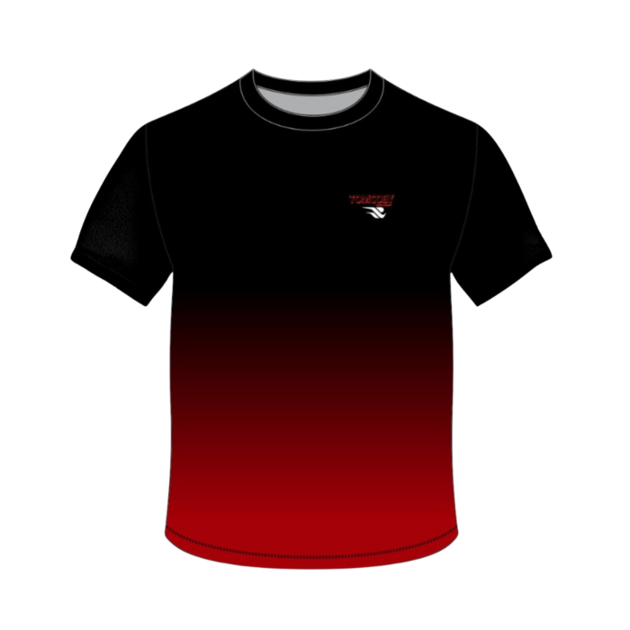 TOMCOBY Red-Fade Performance Tee