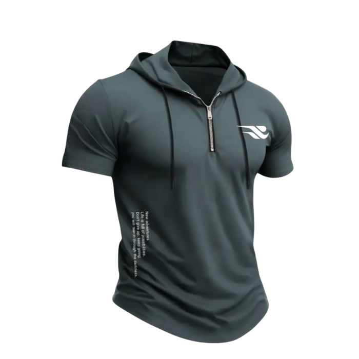 TOMCOBY Hooded Sports Tee — Premium Edition